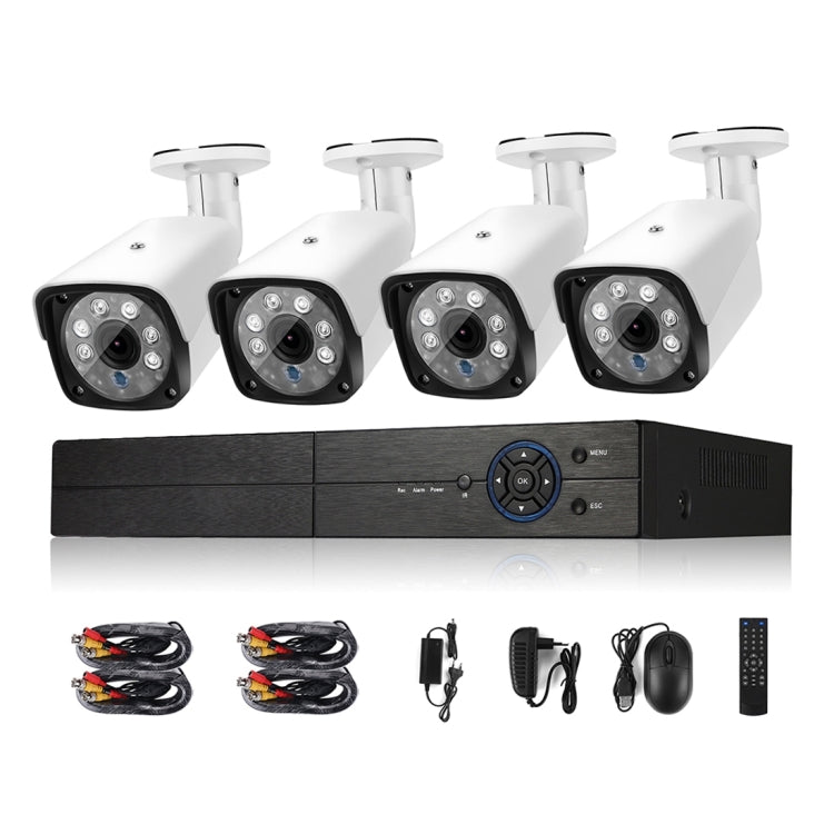 A4B3Kit 2MP 4CH 1080P CCTV Security Camera System AHD DVR Surveillance Kit, Support Night Vision / Motion Detection A4B3Kit 2MP 4CH 1080P CCTV Security Camera System AHD DVR Surveillance Kit, Support Night Vision / Motion Detection